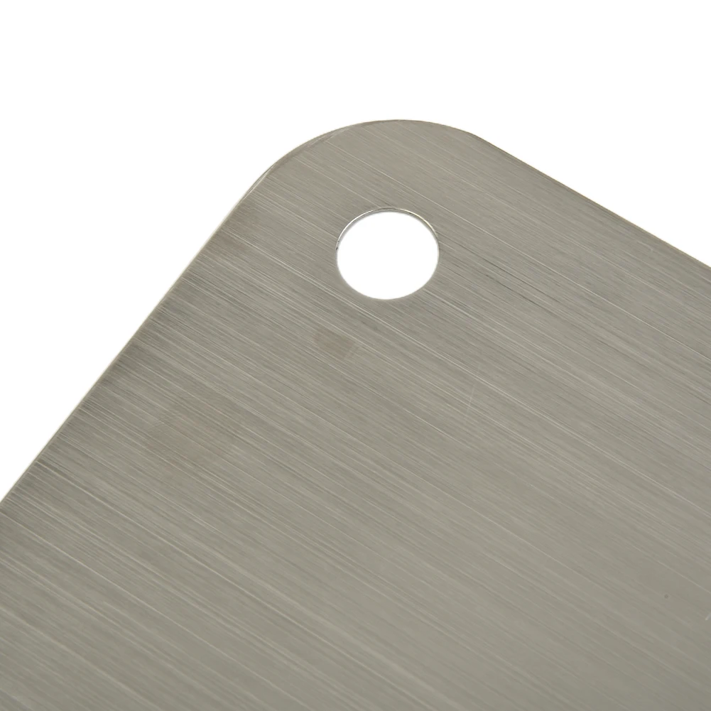 

Stainless Steel Heavy Duty Cutting Board Wheat Straw Vegetable Meat Chopping Board Hanging Hole Foods Classification Board