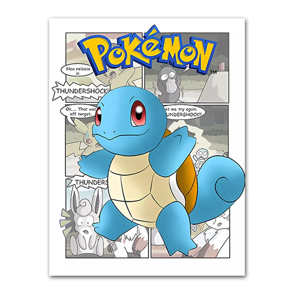 ポケモン - ポケモン特集号（ポスター） Pokemon漫画のポスター、pikachu、魔法のカエル、種、充電器