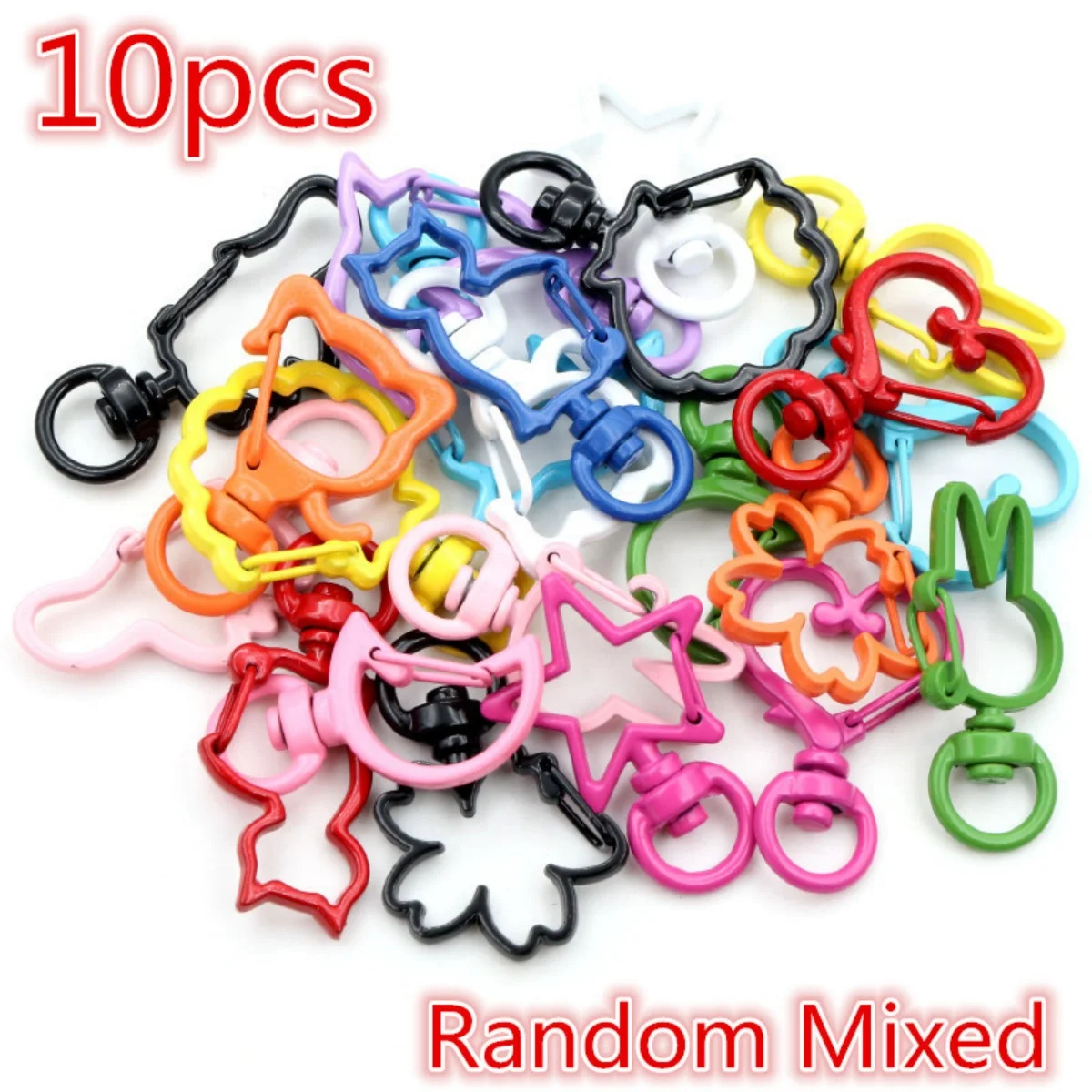 Snap Hook Trigger Clips Buckles For Keychain Lobster Lobster Clasp Hooks for Necklace Key Ring Clasp Jewelry Supplies 10pcs/lot