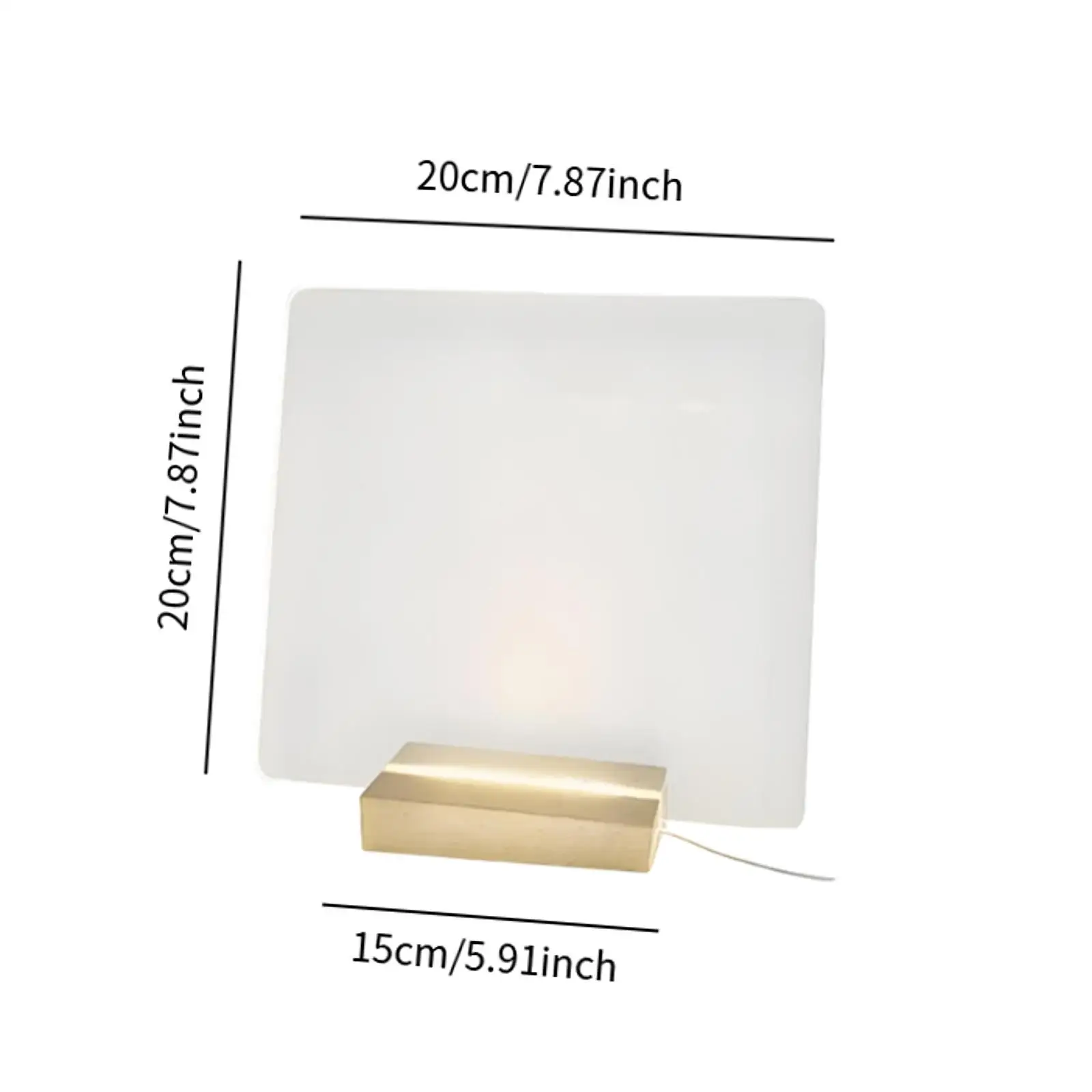 Acrylic Display Planner Board Drawing Tablet Modern Birthday Gift Bright LED Light for Farmhouse Study Room Office TV Cabinet