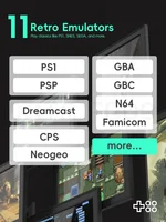 DATA FROG PS10 Портативная игровая консоль в стиле ретро 1280P FHD Встроенный Wi-Fi 64 ГБ с портативным игровым устройством 15000 игр — изображение 6