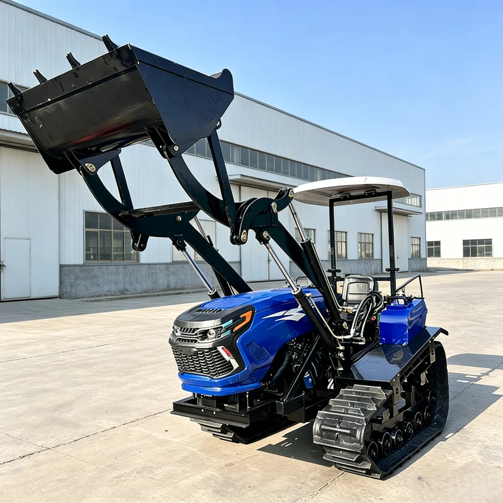 Professioneller 4WD Landwirtschaftstraktor 25PS 50PS Kompakter Dieseltaktor Maßgeschneidert für Kleinbauernhöfe und Landwirtschaft