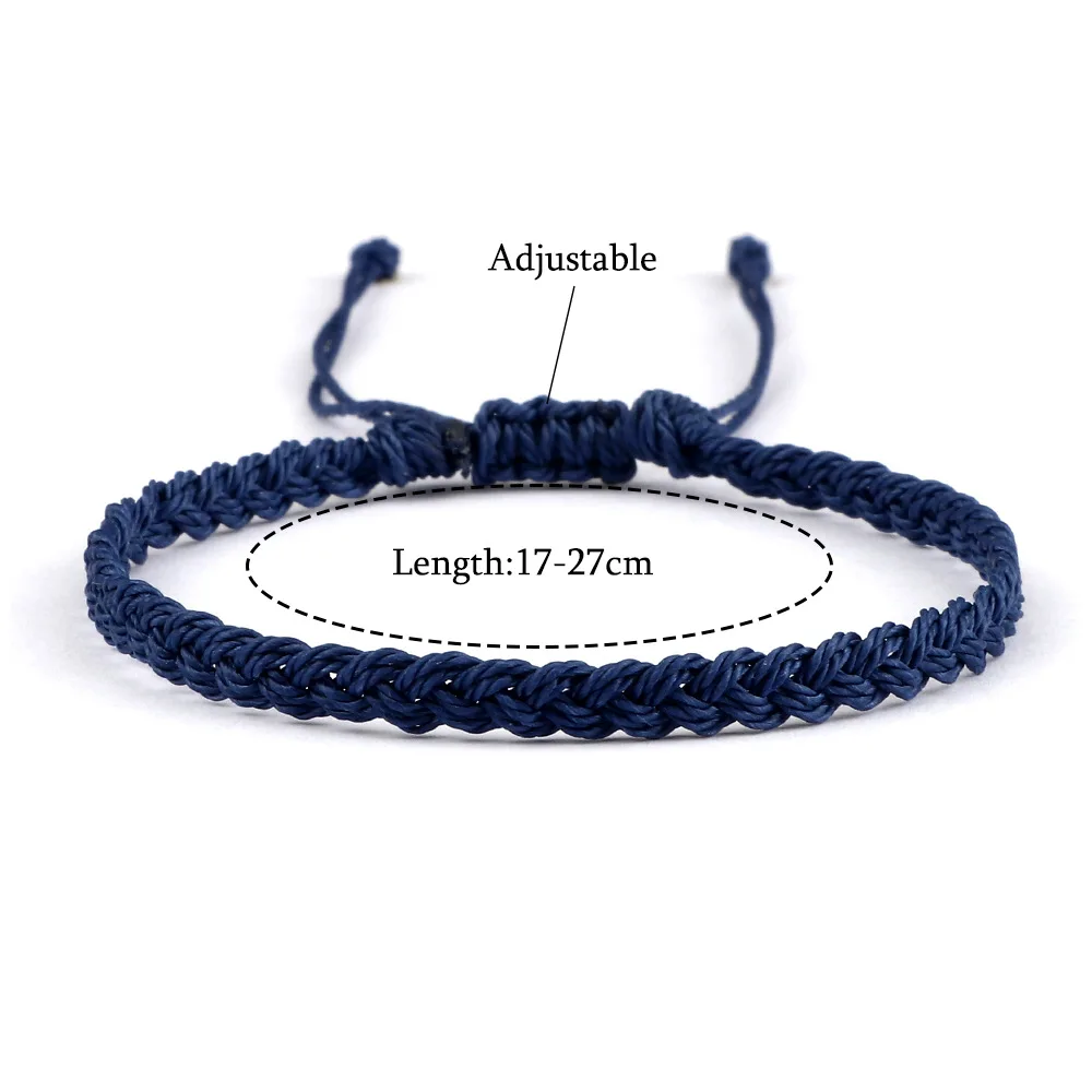 Bracciale Vintage A Onde Oceaniche Blu – Corda Intrecciata Regolabile Per Donna, Stile Surf E Spiaggia - 4