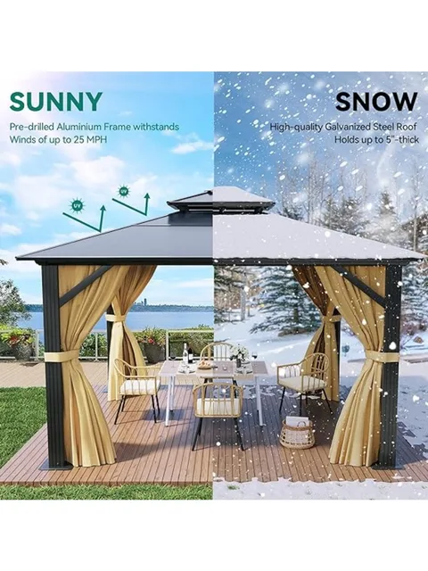 Polycarbonate Hardtop Gazebo 5