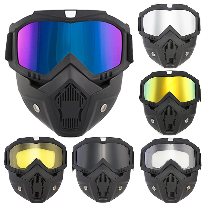 Unisex Ski Snowboard Mask Snowmobile Skiing Goggles Windproof Motocross