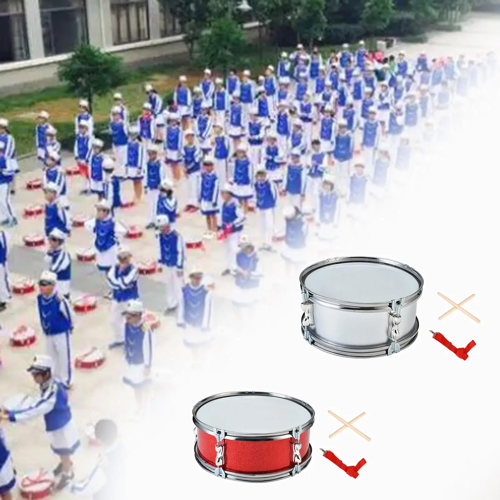 11-inch Lightweight Snare Drum with Shoulder Strap Portable Practice Drum for Kids Teens & Beginners Perfect Musical Gift musical percussion instruments snare drum practice pad