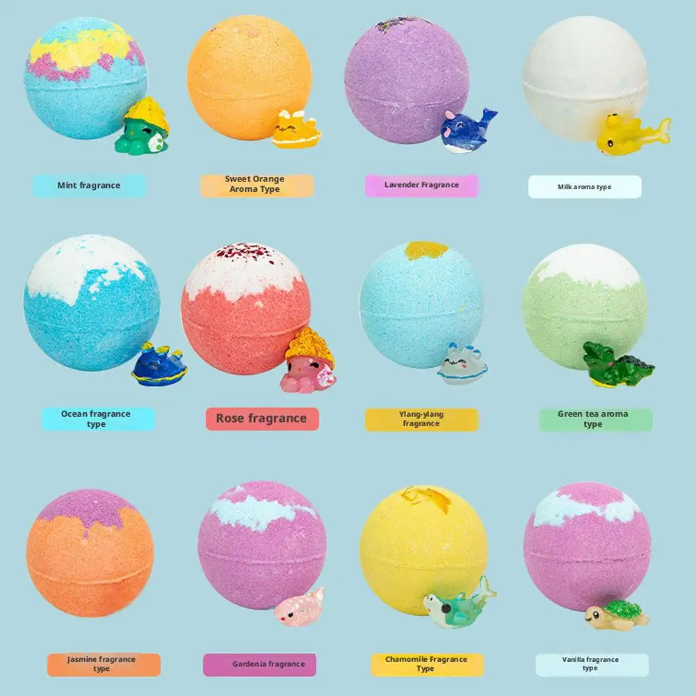 Ocean Surprise Bath Bombs - Color Changing Spa & Bubble Bath Balls with Hidden Toys