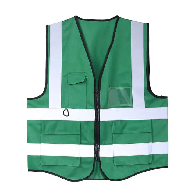 Hi Vis Safety Vest With Zipper 