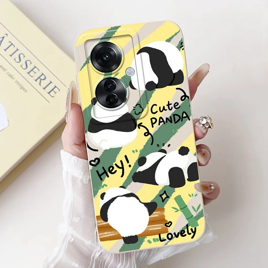 Stylish Painted Soft Silicone Back Cover - Lens Protective Case