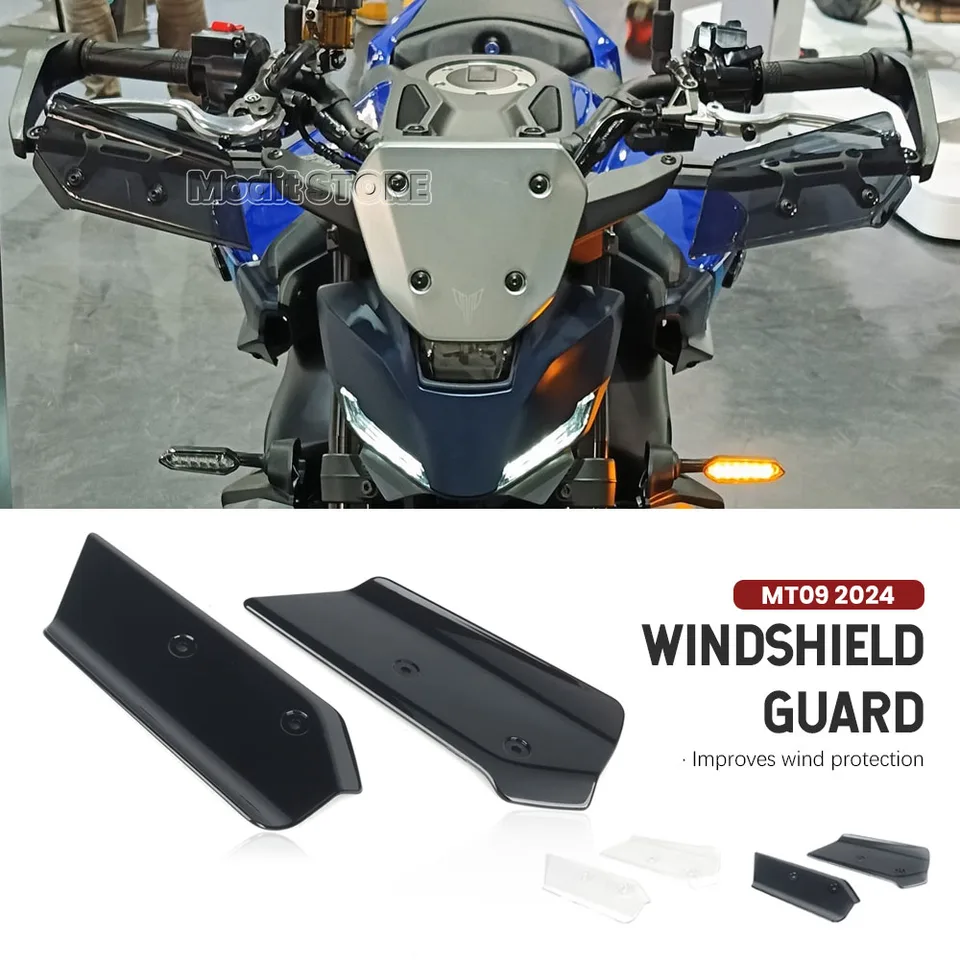 Paramani In Alluminio Per Yamaha MT-09 (2015-2024) – Protezione Antivento E Antiurto, Colore Blu, Per Manubri 22 Mm
