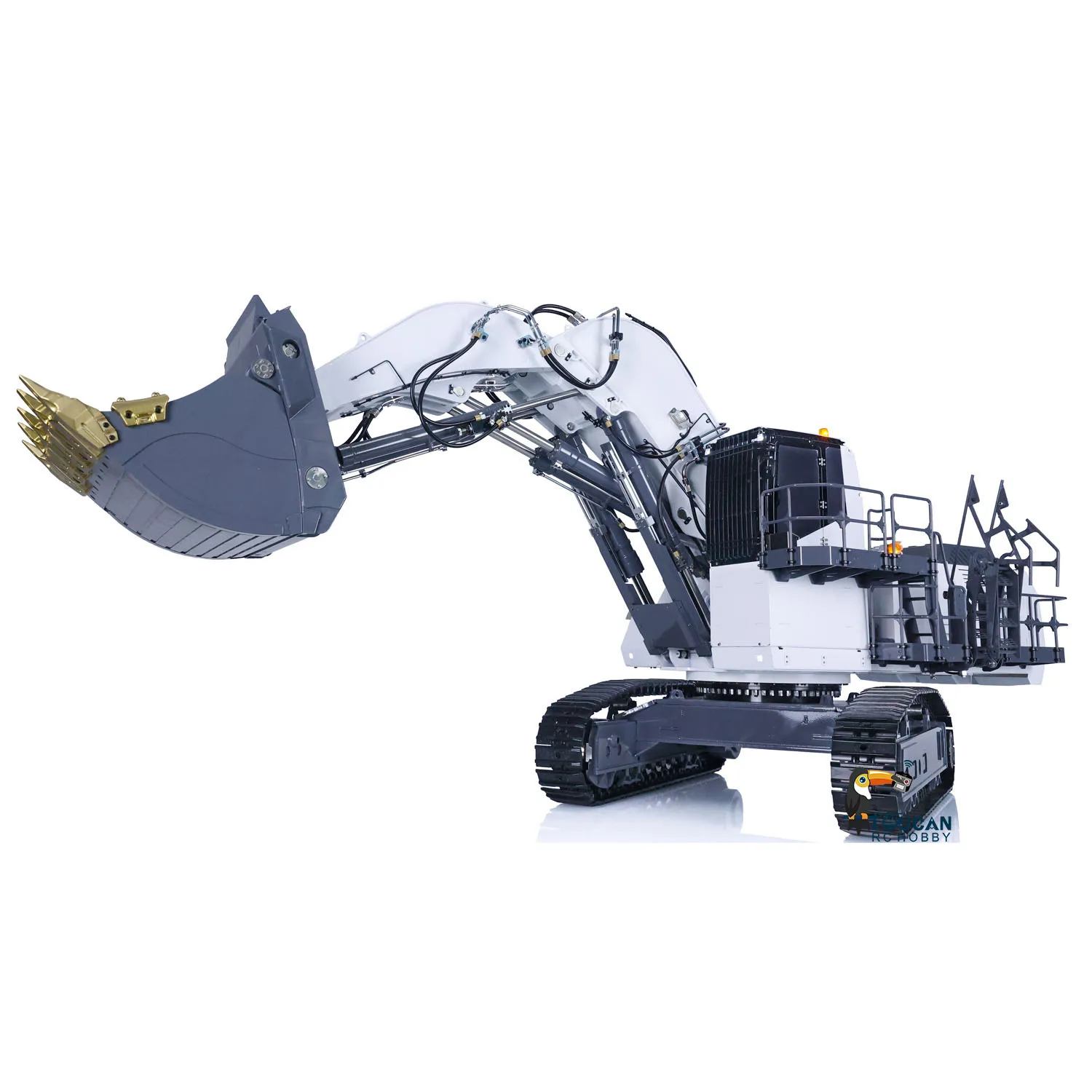 LESU Aoue 9150 1/14 RC Hydraulic Metal Excavator Double Pump Front Rear Bucket Heavy Mining Machine Toy Model TH21528-SMT3 3