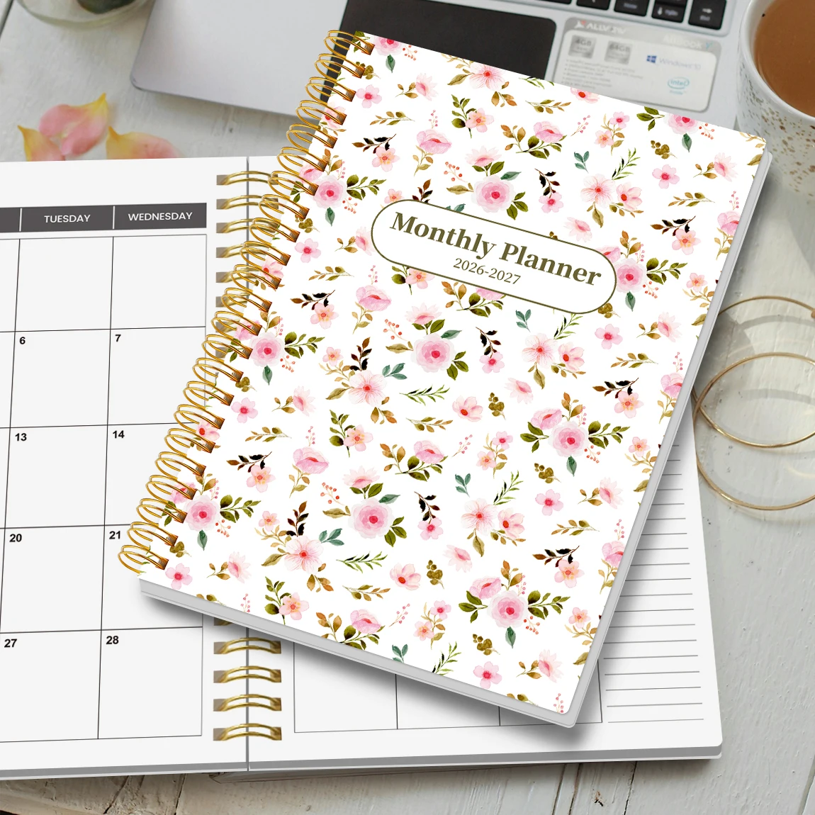 2026-2027 A5 Weekly & Monthly Planner – Jan 2026 to Dec 2027 Spiral Organizer with Calendar & Notes, School & Office Supplies