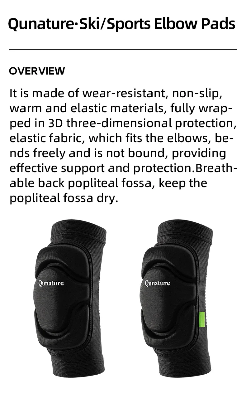 Elbow pads worn on arm