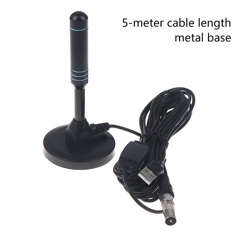 High-Performance Digital TV Antenna with Signal Amplifier and Magnetic Base