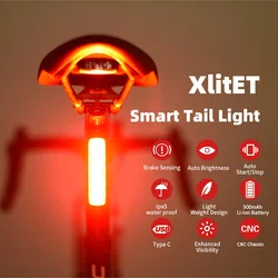 Flowing Water Bike Rear Light Bicycle Tail Light Led Night Riding Pilot Lights MTB Road Bike Accessories Safety Warning Light