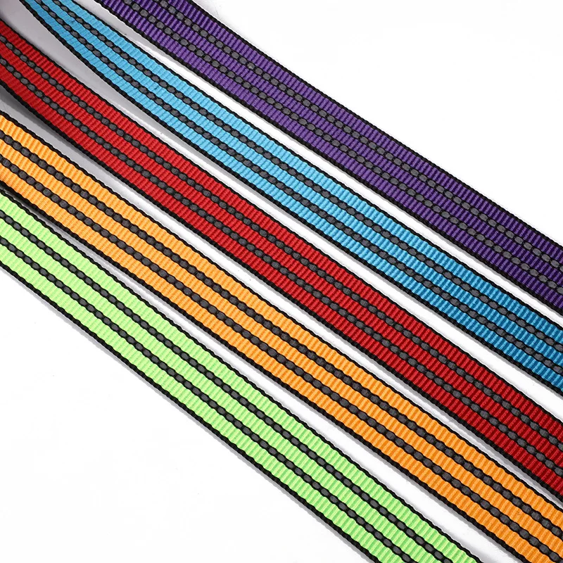1.9mm Thick 1inch Durable Reflective Webbing Polyester for Luggage Belt Backpack Strap Climbing DIY Crafting 5/10/20 Meters