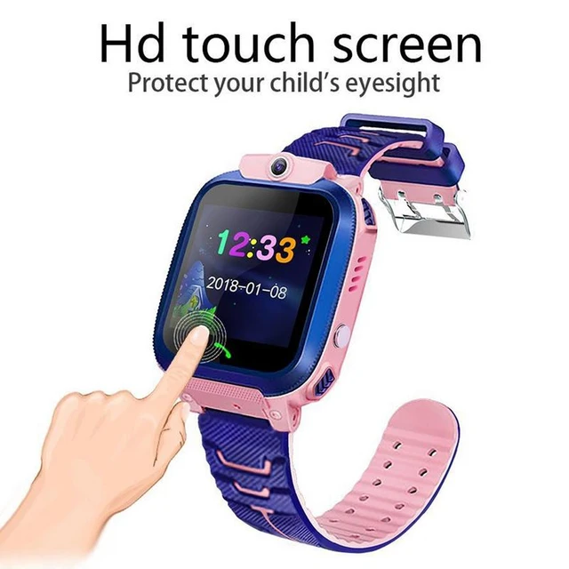 Bambini Smart Watch SOS Smartwatch chiamata vocale posizione GPS