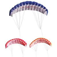 Parafoil Kite Professional Large 1.4m Dual Line Stunt Parafoil Parachute with 2 Handle for Beach Outdoor Fun for Adults Children 1