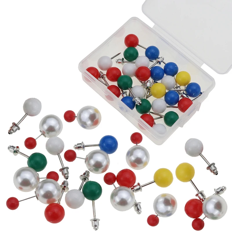 1025PcsPlasticRoundHeadSewingPinswithStopperforQuilting