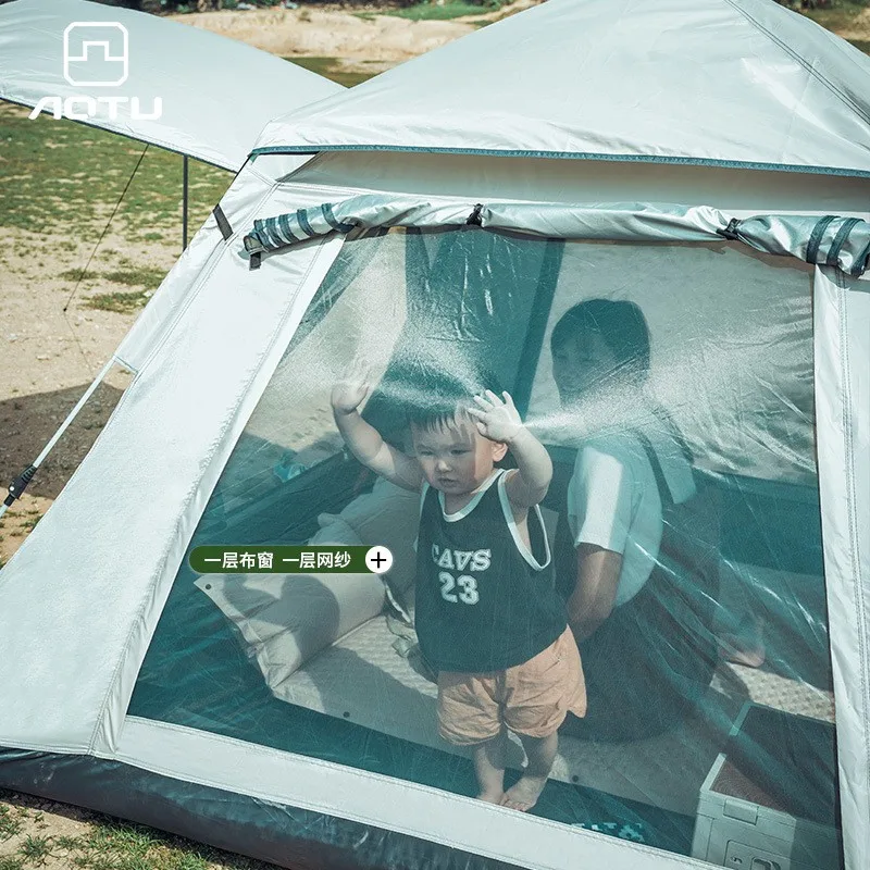 AOTU Tienda de Campaña Automática Rápida 4-5 Personas Impermeable Familiar - Image 5