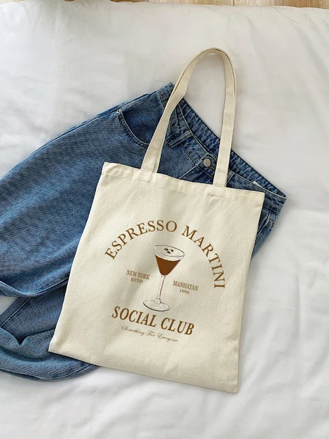 Espresso Martini Pattern Tote Bag