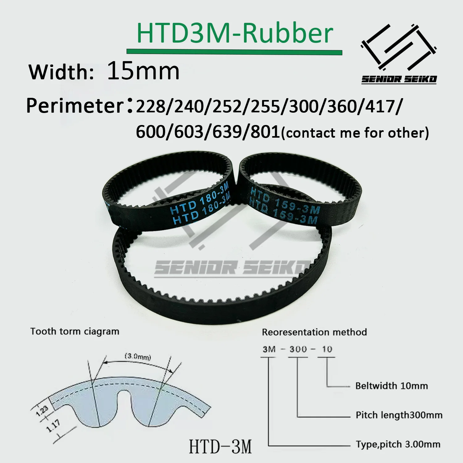 타이밍 도르래 벨트 세트, 동기 휠, 감속 5:1, 3M 도르래 키트, 15mm 보어, 5  25mm, 60 톱니, 12T, HTD3M
