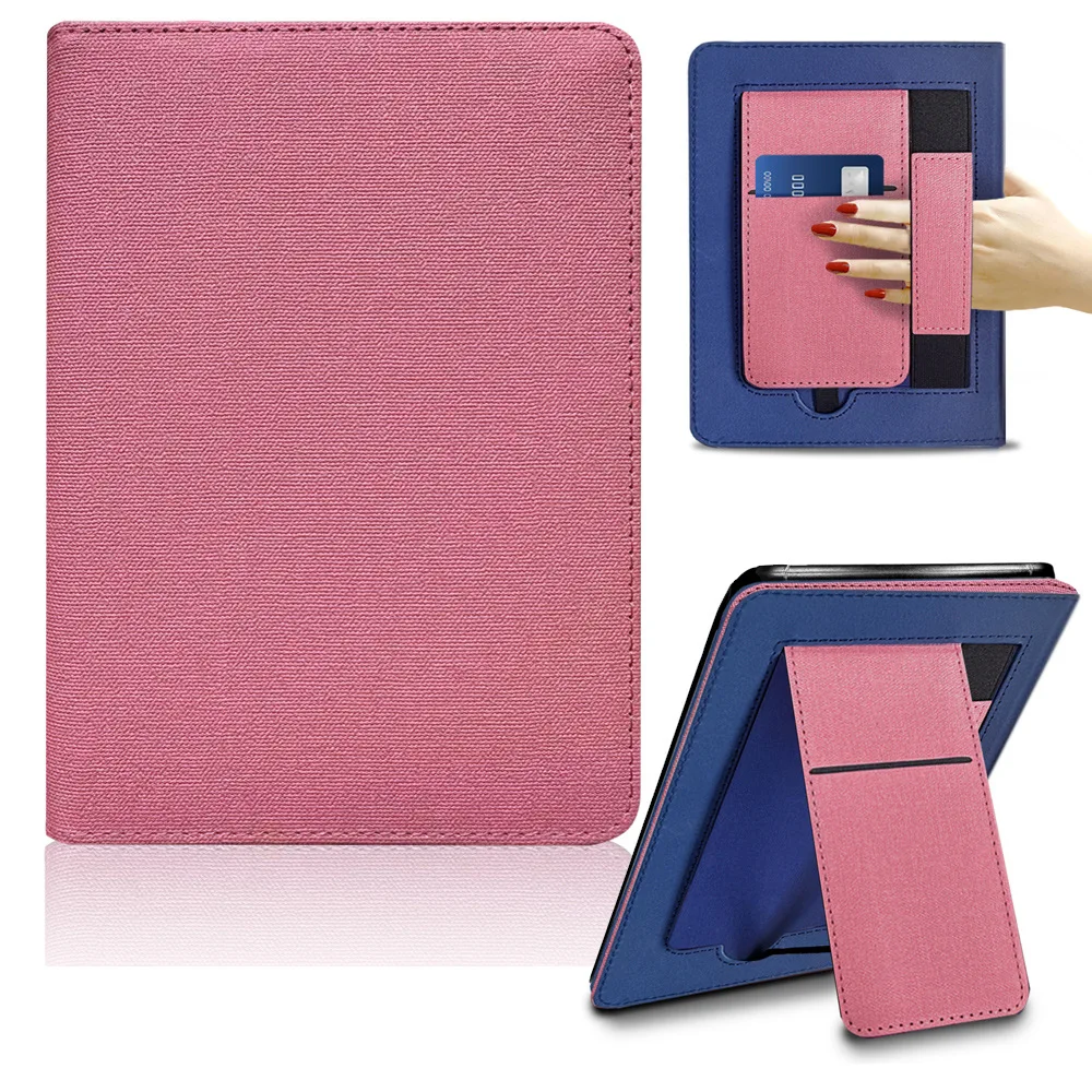 Premium Leather Case with Hand Strap & Auto Sleep Cover for 7-Inch Kindle Paperwhite Signature Edition