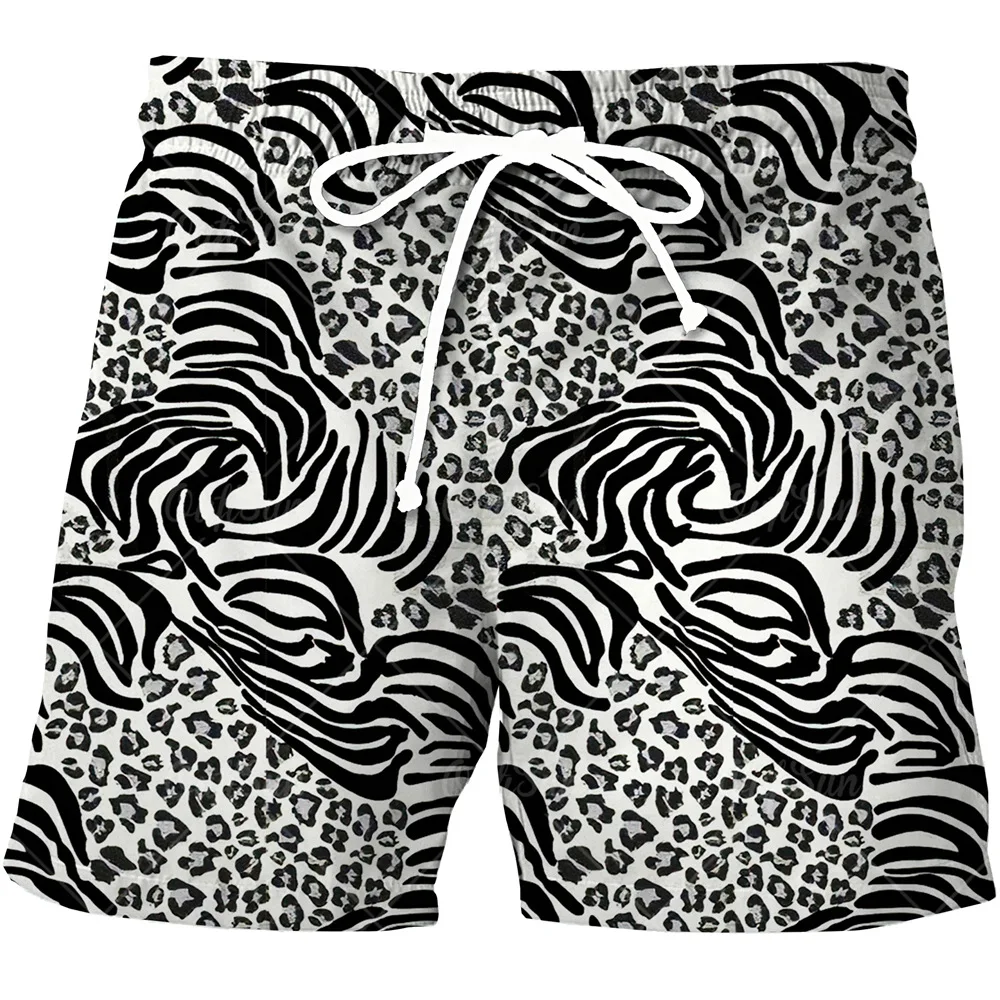 Snakeskin Beach Shorts 3D Print Summer Men Women Streetwear Oversized Surfing Board Sport Pants Swimsuits Trunks Kids Clothing 4