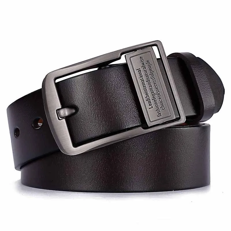 

Plus Big Size 130 140 150 160 170cm Cow Genuine Leather Luxury Strap Male Belts for Men Classice Pin Buckle Leather Belt Men