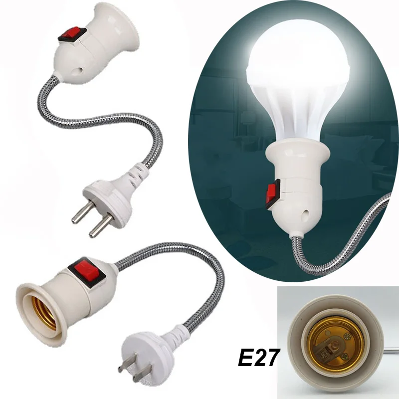 Socket Adapter Light Bulb Socket Extension Kitchen Lighting Us E27