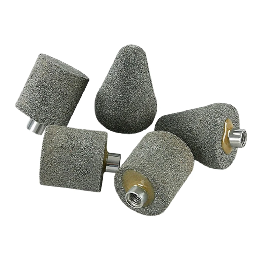 

2pcs M10 Thread Cylindrical/conical Grinding Wheel Head Stone Carving Polishing Chamfer Countersink Bits For Angle Grinder