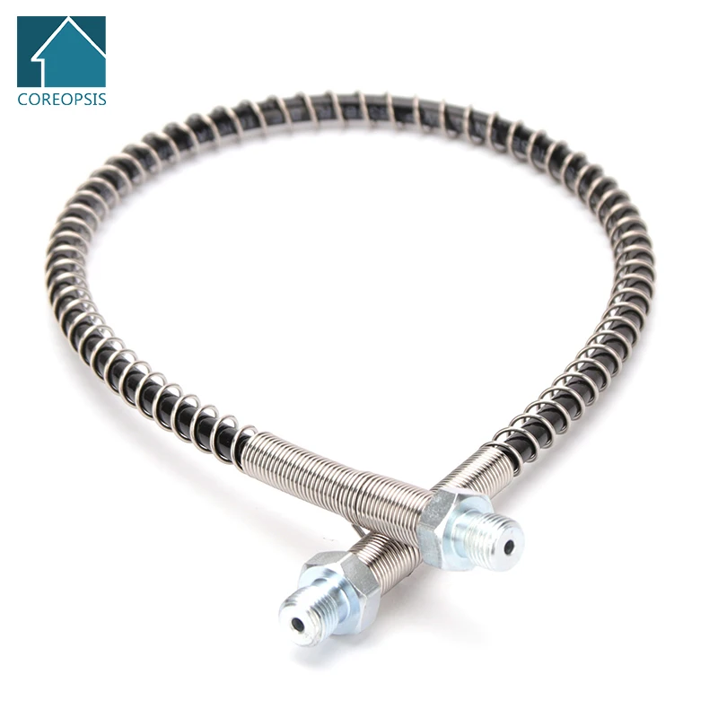 Nylon hose 50cm High-Pressure Nylon Hose M10x1 Thread PCP Pneumatics Air Refilling with Spring Wrapped 40Mpa 400Bar 6000psi Air Pumps Parts