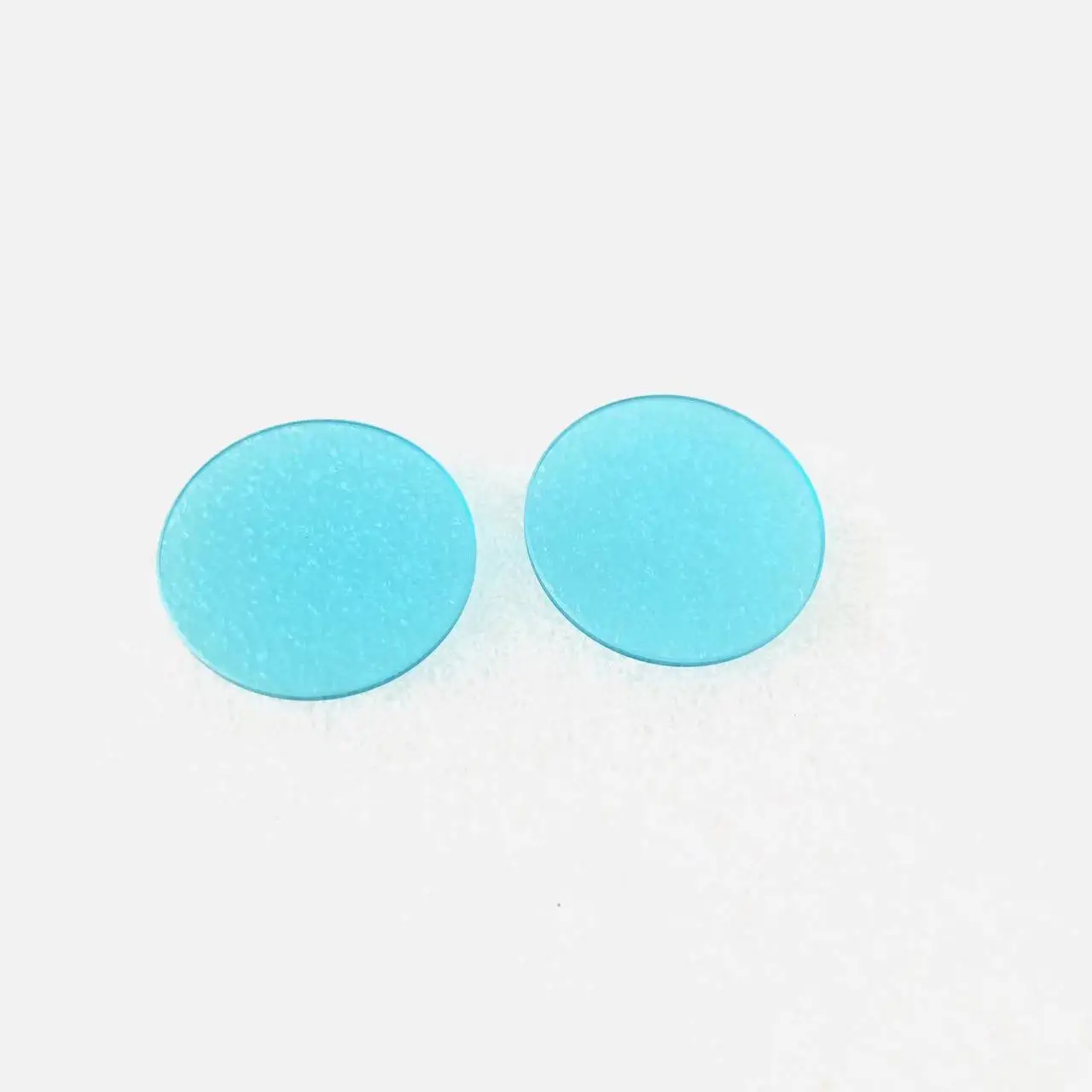 5개 총 크기 직경 49mm 및 2mm 두께 IR 컷 블루 필터 광학 유리 QB21