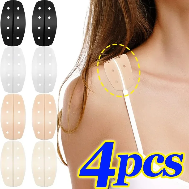 Bra Shoulder Pads 2/4pcs Silicone Non Slip Bra Shoulder Pads for Woman