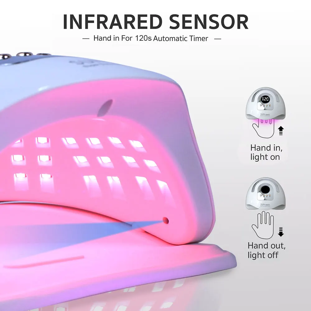 Professional Nail Dryer LED UV Lamp for Nails Gel Polish Dryer 81 LEDs Light Nail Art Accessories Curing Gel Toe Nails 4