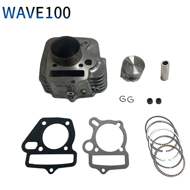 

Motorcycle Engine Accessories 100CC 50mm Bore Cylinder Piston Ring Tool Gasket Tope End Kit Set for HONDA WAVE100 Modified Parts