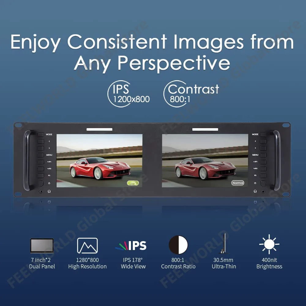 FEELWORLD D71  7 ġ 3RU  SDI  Ʈ , IPS 1280x800 HD LCD ȭ, 3G SDI HDMI AV 