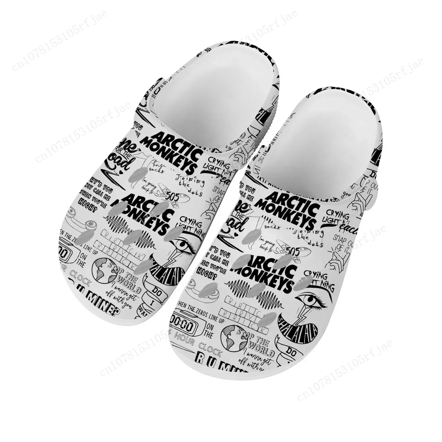 

Arctic Monkeys Rock Band Pop Home Clogs Custom Water Shoes Mens Womens Teenager Shoe Garden Clog Breathable Beach Hole Slippers