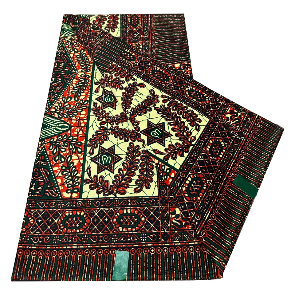 African Wax Fabric Clothing Fabric Cotton Super Hollandais Wax African Fabric Veritable Hollandais Wax Pagne For Women Cloth