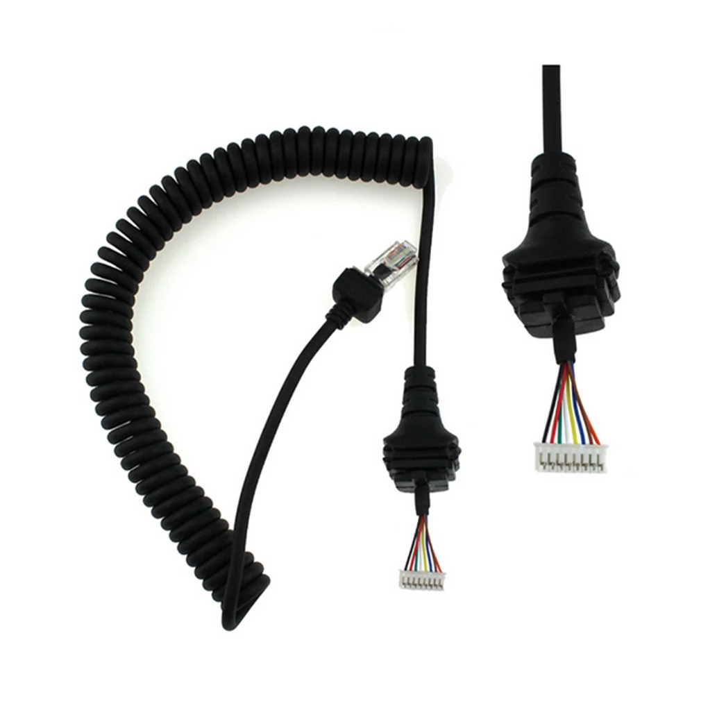 Walkie-Talkie Line  Replacement for HM-152 ICOM RADIO MICROPHONE IC F121/S IC F221/S IC F221 IC F520 spring Mic Cable