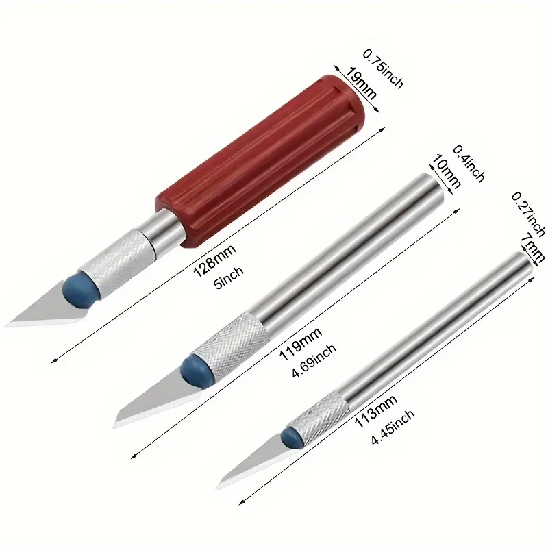 Craftsman Hobby Knife Set 13 Blades Precision Cutting Tool Set Includes Assortment Light Duty to Heavy Duty