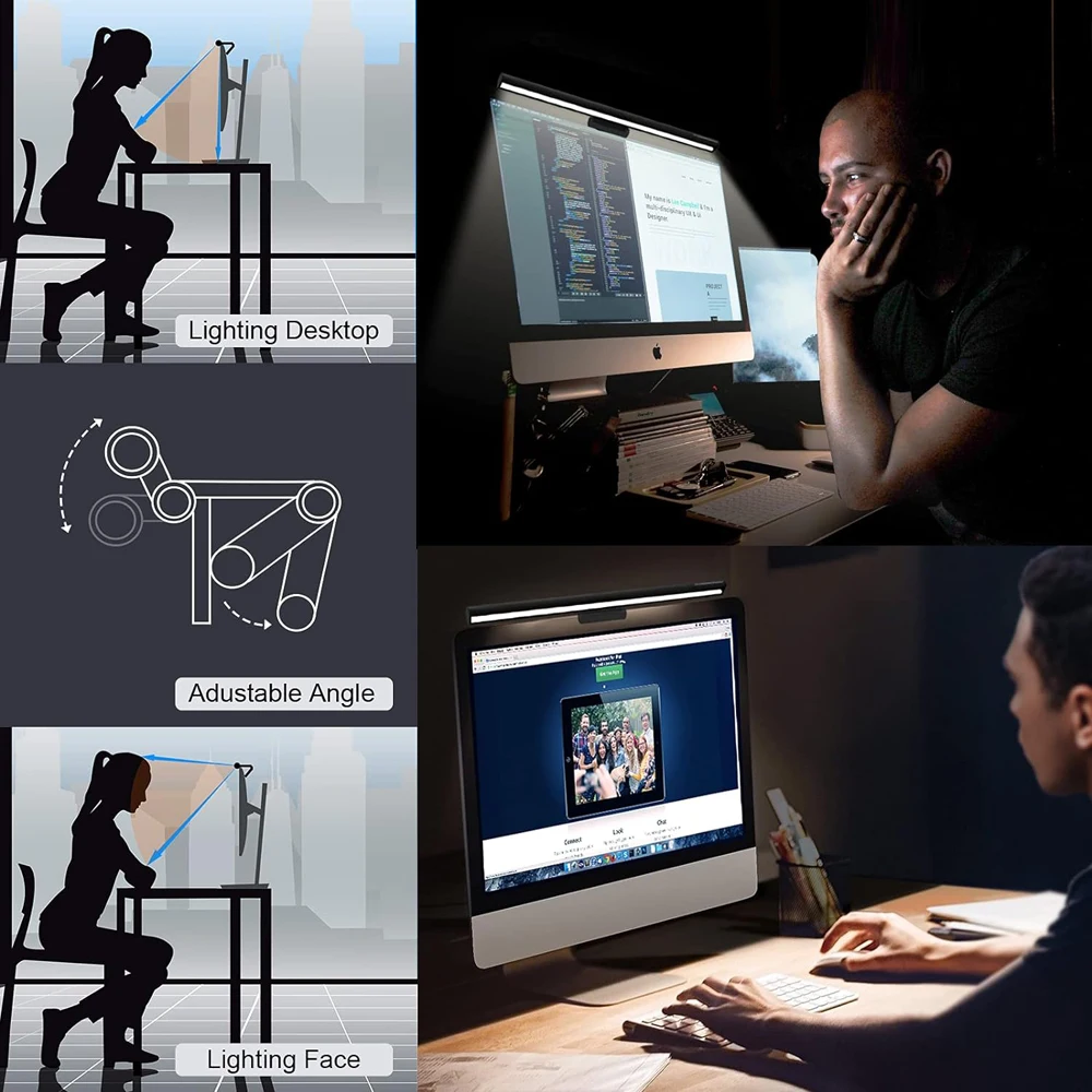 New Screen Light Desk Lamp Computer Light Screen Hanging Light New Table Lamp LCD Monitor Light For Study Laptop USB Light 4