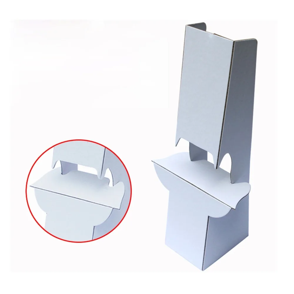 Paper Cardboard Sign Holder Stand Easel For Tabletops White And Black