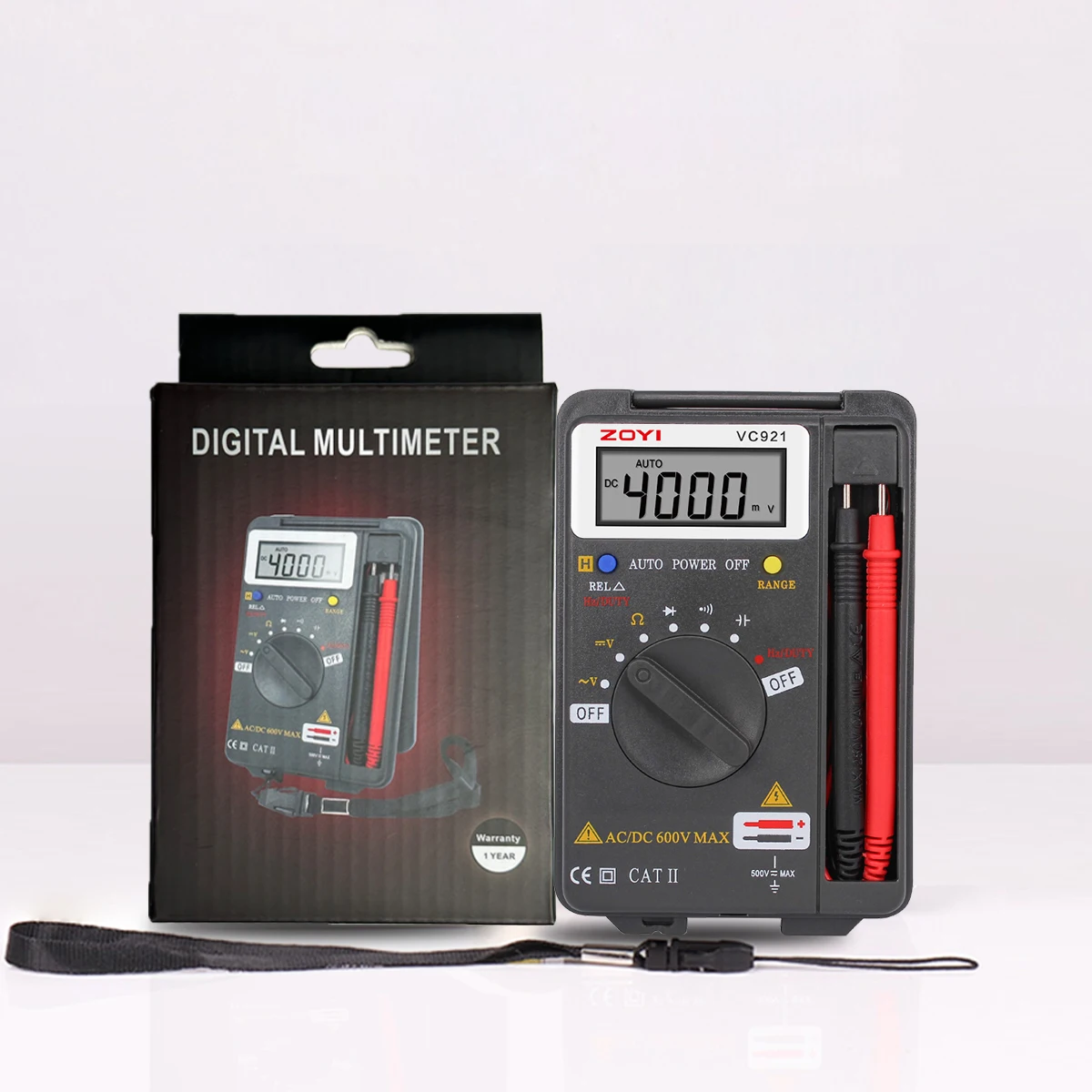 ZOYI Digital Multimeter ZT-921, high precision anti burn pocket sized multi function capacitance tester for electric auto repair - Image 5