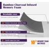 10 Inch Bamboo Charcoal Gel Memory Foam Mattress CertiPUR-US Certified Removable Soft Cover Full mattresses for Bed Frame 4