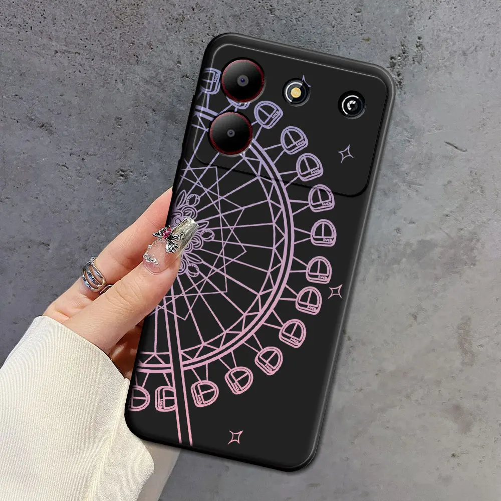 Natural Soft Silicone Floral TPU Phone Case - Beauty Back Cover Protector
