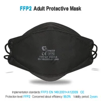 LAIANZHI FFP2 Fish mask CE certification protective mask pm2.5 hygiene mask Fast delivery sport ffp2mask respirator mask mouth 2