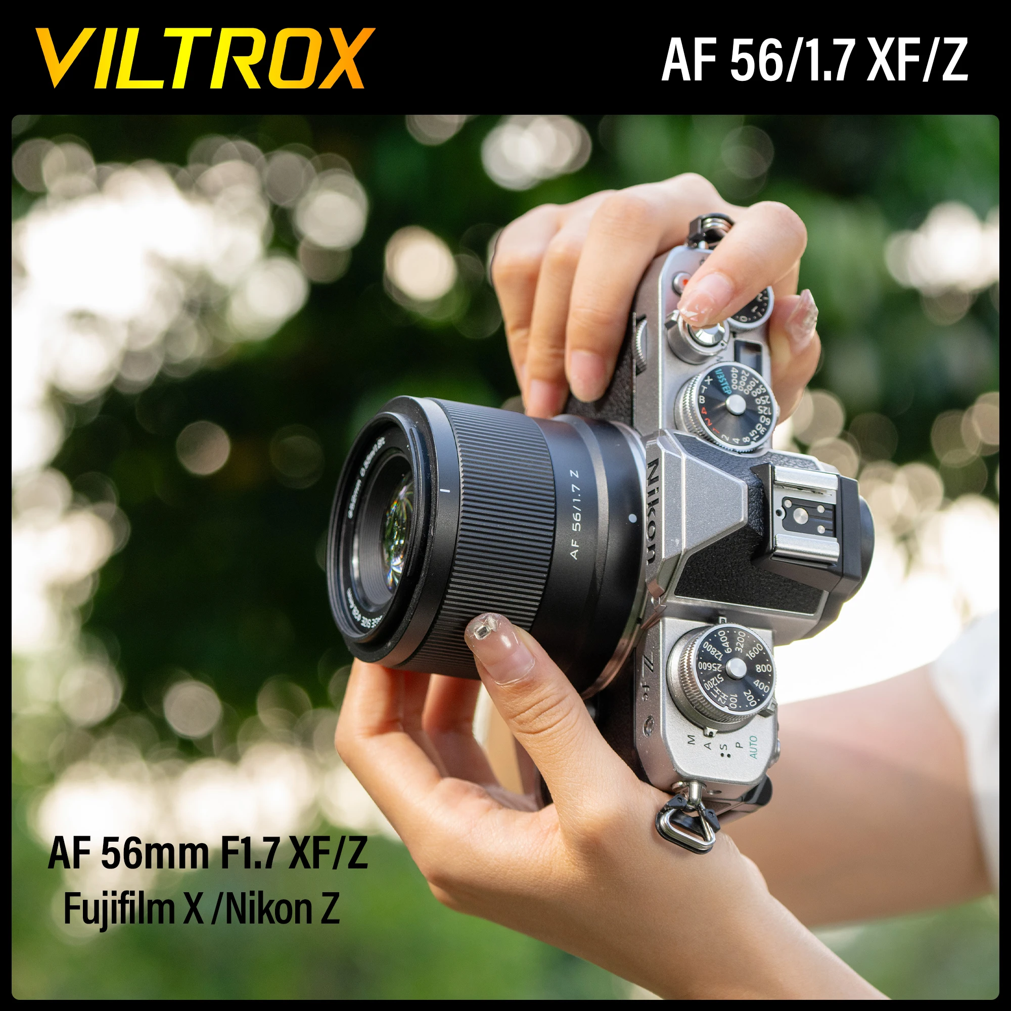 

VILTROX 56mm F1.7 for Fuji X Nikon Z Mount Camera Lens Auto Focus Portrait APS-C for Fujifilm X-T4 T200 X-H2S X-T30ii X-Pro3 Z30