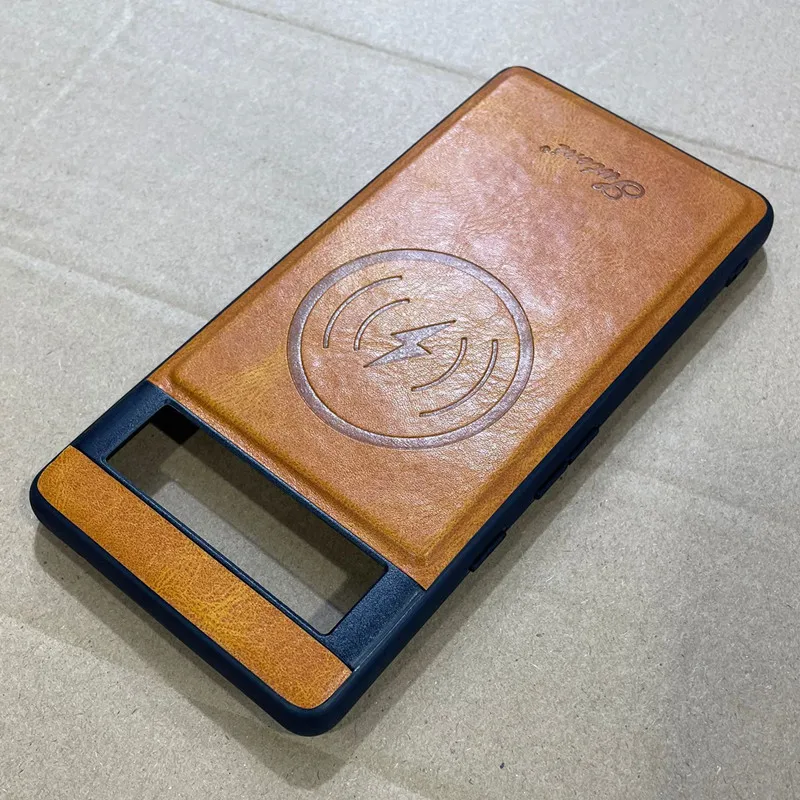 Luxury Hybrid Retro Leather Shockproof Back Case with Magnet