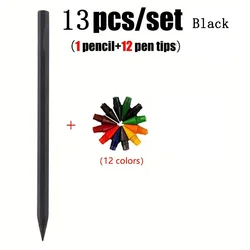 Deluxe Refillable Metal Pencil Set - Premium Finish (Black)